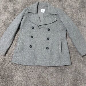 Old Navy Light Gray Wool Coat